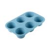 Forma de Bolo de Silicone Espessada Resistente a Alta Temperatura Pudim Macaron Snow Mei Niang Ferramenta de Assar Copo de Muffin Redondo de Silicone