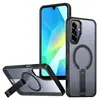 Capa Magnética para Celular Samsung A17 Padrão Colmeia Resfriamento Suporte Vertical S25 Fe Capa Protetora Anti-Queda Casual e Aplicável