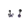 [Coleção de Brinco Flash e Piercing de Orelha Óssea] Broca Flash Zircônia Microincrustada Brinco de Orelha Sem Dor Piercing de Orelha Óssea