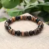 Pulseira Espaçadora de Madeira 8mm Estilosa Pulseira de Uso Misto Suprimento Contas de Buda Ornamentos de Mão Presentes para Homens Vendas Diretas da Fábrica Feito à Mão