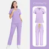 Ropa de Trabajo Elástica de Alta Gama de Manga Corta para Hombres y Mujeres, Adecuada para Uniformes Quirúrgicos de Doctores Dentales, Enfermeras y Hospitales Veterinarios, Calidad de Exportación