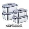 Caja de Conservación al Vacío en Stock Acero Inoxidable Refrigerador Almacenamiento de Frutas y Verduras Contenedor Sellado Grado Alimenticio 304 Caja de Conservación
