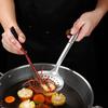 Uau, Espátula com Cabo de Aço Inoxidável Não Magnético, Espátula de Cozinha para Cozinhar, Ferramenta de Cozinha, Concha de Sopa Doméstica, Escorredor Pendurável