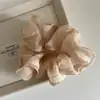 Novo Anel de Cabelo de Intestino Grosso Plissado Elegante Estilo Preguiçoso Anel Intestinal Gordo Corda de Cabeça de Malha Suave Acessório de Cabelo Tendão de Couro