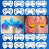 Plantilla para Pintar Caras de Niños Maquillaje de Escenario Cosplay Pintura Facial Esquina del Ojo Plantilla Hecha a Mano DIY