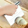 Cortador de masa de acero inoxidable con báscula, corte de masa, corte de pizza, herramientas para hornear, corte de harina, espátula para harina, corte de rollos de arroz