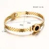 Nuevo Pulsera de Acero de Titanio para Mujer, Pulsera de Resorte de Número Romano de Acero de Titanio de Lujo Ligero de Alta Venta en Nicho, No se Desvanece