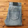 Calça Jeans Casual de Tencel de Alta Qualidade Calça Longa 2025 Nova Primavera e Verão Jeans Reto Masculino Lavagem Vintage Antiga