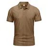 Top de Manga Corta con Solapa Jacquard para Hombre Talla Europea Amazon Verano Delgado Transpirable Casual Deportivo Camisa Polo