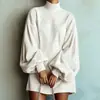 Otoño 2026 Nueva Ropa Europea y Americana para Mujer Estación Independiente Amazon Transfronteriza Elegante Suelta Vestido de Manga Larga con Manga de Farol