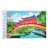 Cartão Postal de Hangzhou Folha de Alumínio Santan Yingyue Pagode Leifeng Jixian Ting Turismo Wenchuang Livraria Cartão-selo dos Correios