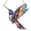 Nuevo Colgante de Pájaro Acrílico Transfronterizo para Decoración de Sala de Estar Interior y Jardín Exterior, Adorno Colgante para Arreglo de Fiesta Navideña