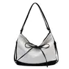 Bolso de lona de gran capacidad de Corea del Sur para mujer, nuevo bolso de mano estilo universitario de moda 2024, bolso de hombro informal tipo cubo