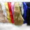 Tecido para brinquedo de pele sintética de vison sintético, pelúcia de vison sintético, pelo longo artificial acrílico, pele de raposa sintética