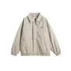 Yidao Vintage Otoño Nueva Llegada Japonés de Moda Parche Adhesivo Diseño de Bloques de Color Patchwork Chaqueta Holgada con Solapas Abrigo