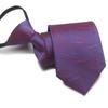 Corbata con cremallera de 8 cm al por mayor perezosa fácil de jalar sin nudo 7 cm para hombre negocios formal morado rojo rojo oscuro