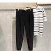 Moda japonesa esportiva jovem popular calças soltas harajuku na moda calças cortadas na moda novo estilo masculino elegante