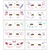 2026 Nuevas Pegatinas de Tatuaje para Ojos de Mariposa Fantasía, Nuevas Pegatinas de Maquillaje Facial para Fiestas y Bailes Transfronterizas Personalización
