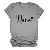 Sitio Independiente Europeo y Americano de Ebay Camiseta Casual Versátil Simple para Mujer Nana Corazón Cuello Redondo Manga Corta Capa Base Comercio Exterior