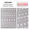 Pegatina para Uñas de Lazo de Color Sólido Adhesivo Plano Versátil Lazo DIY Pegatina para Uñas Joyería Dh999
