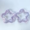 Cadena para teléfono móvil, pulsera, pendientes, horquilla, accesorios para el cabello, materiales de bricolaje, con forma de estrella hueca de cinco puntas, chapada en color transparente AB