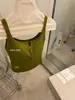XIA'X Xia Xia Chica Correas Dobles en los Hombros Cuello en V Cepillado Cuadrado con Almohadillas en el Pecho Capa Base Ropa Exterior Camisola Chaleco Espalda Hermosa Ropa Interior
