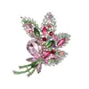 Grande broche diamante pino europeu e americano exagerado flores xale fivela acessórios corsage cardigan grande pino feminino maré