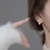 Pendientes Pequeños Brillantes de Diamante, Sencillos y Lujosos, Elegantes y de Alta Gama, Pendientes Versátiles para el Día a Día, Pequeños y Exquisitos de Circonita, Estilo Nuevo