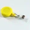 Porta-credencial retráctil de plástico portátil transfronterizo con cordón retráctil, credencial de trabajo fácil de tirar, clip multifuncional