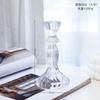 Castiçal de cristal vintage exclusivo transfronteiriço, vidro romântico à luz de velas, jantar, casamento, adereços para fotos, estilo INS