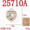 Moda Geométrica Gota de Agua Redonda Circonita Colgante Pendientes Hechos a Mano Collar Corazón Estrella de Cinco Puntas Accesorios para Joyería DIY