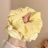Goma para el pelo de color verde bosque con forma de intestino de cerdo para mujer, fresca y sencilla, versátil para el uso diario, adecuada para recoger el pelo en un moño, accesorio elástico para el pelo