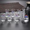 Nuevo Set de Vino Copa de Vino Blanco Copa de Licores Dispensador de Vino de Cristal Copa de Vino Pequeña Caja de Regalo traje Set de Siete Piezas Shihuai