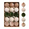 Bolas de Navidad Populares de Terciopelo Transfronterizas 6/8cm Juego de Decoraciones de Bolas Colgantes Pequeños Adornos Navideños Festivos