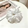 Goma de pelo scrunchie vintage versátil extragrande para adultos, elegante scrunchie floral para coleta