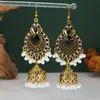 Nuevos Pendientes de Moda Europeos y Americanos, Elegante Estilo Étnico, Pendientes Largos con Borlas de Pedrería, Pendientes de Alto Nivel Estilo Retro