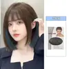 Peluca Yiduo para Mujer, Estilo Corto, Mechas Frescas, Elegante, Rejuvenecedora, Teñido Colgando de las Orejas, Gorro Completo Bob Natural y a la Moda