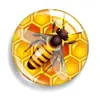 Abeja Inspiradora de Dibujos Animados Gema del Tiempo Cristal de Cristal Imán Suave Pegatina para Refrigerador Llavero Pulsera Airbag para Teléfono Móvil