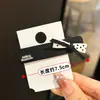 Pinza para el pelo estilo retro Chanel, pinza BB negra, pinza para el pelo de lazo de lunares simple, pinza de pico de pato de moda, pinza para flequillo lateral