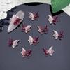 Explosiones de Verano Dos Tonos Degradado Mariposa Adornos para Uñas Luminosos Tridimensionales Versátiles Pendientes Diy Accesorios para Uñas