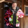 2023 Transfronterizo Nuevo Monstruo Verde de Piel Halloween Estampado Grinqi Ropa de Invierno Gruesa para Hombre con Capucha y Cremallera Ropa de Algodón Terciopelo