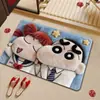 Alfombra decorativa de dibujos animados de Shin-chan, absorbente de agua, secado rápido, resistente al desgaste, tapete de suelo de tierra de diatomeas, se puede cortar a medida, fácil de mantener, tapete antideslizante para pies