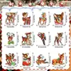 CT738-742 Pegatinas Magnéticas Navideñas Vintage Transfronterizas para Refrigerador Decoración Divertida para el Hogar Atmósfera Festiva Pegatinas Magnéticas