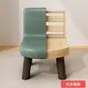 Silla pequeña para el hogar con respaldo, taburete pequeño de madera maciza, asiento bajo pequeño para sala de estar, taburete bajo resistente y duradero, reposapiés para niños