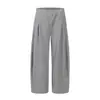 Calça Casual Outono e Inverno com Design Desconstruído Retro Americano, Calça de Moletom Larga Solta, Calça Longa Versátil Unissex com Caimento Fluido