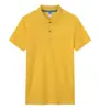 Camisa Polo para Trabalho, Absorvente de Suor e Respirável de Algodão das Ilhas, Lapela de Exposição Camisa Cultural Publicitária, Manga Curta com Logo Bordado e Estampado