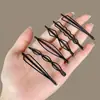 Presilha de cabelo preta presilha lateral presilha para franja presilha para testa parte de trás da cabeça presilha de cabelo simples versátil tinta que não descasca presilha para cabelo com pontas quebradas acessórios de cabelo