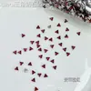 Acessório de strass para nail art em zircônia chanfrada 5A triangular, popular online, strass para unha mini de fundo chato 3mm com design de laço