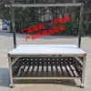 Mesa de Corte de Porco, Rack Suspenso para Carne de Açougue, Vitrine Refrigerada para Carnes Frescas de Supermercado Comercial, Bancada de Aço Inoxidável para Cortar e Vender Carne
