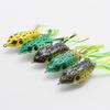 Simulação Luya Bait Lea Frog Fake Bait Black Bait Double Hook Tip Upturned Soft Bait Água flutuante 5g8g12g Frog Bait Fishing Gear